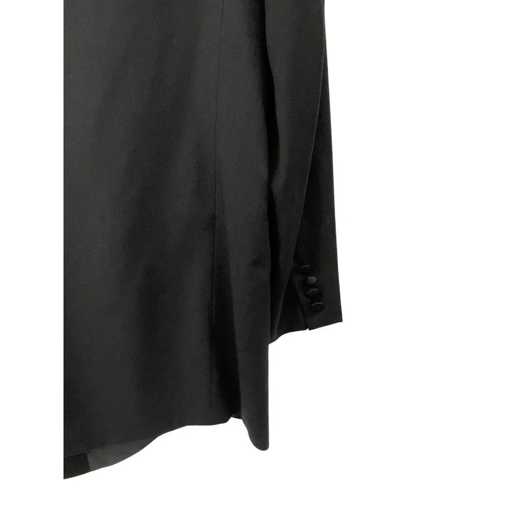 Hugo Boss Tuxedo Jacket Blazer Double Breasted Black Wool Armstrong Blues 42R